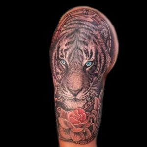 realistic tiger tattoo