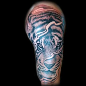 realistic tiger tattoo