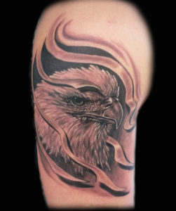 realistic eagle tattoo