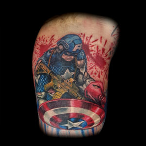 Captain America tattoo