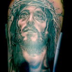 Jesus portrait tattoo