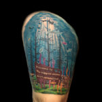 underwater trees tattoo