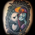 Jack and Sally night before Christmas tattoo