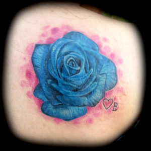 blue rose tattoo