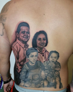 full family backpiece half healed