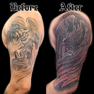 phoenix cover up tattoo